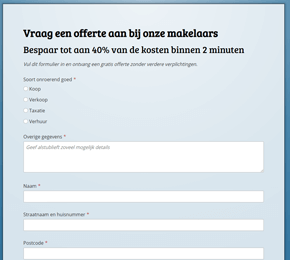 Template voor een offerte-aanvraag