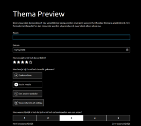 Het Effen Zwart formulierthema.