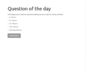 The Question of the Day form template