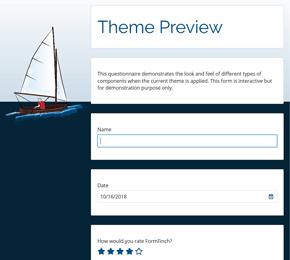 The Sailboat form theme